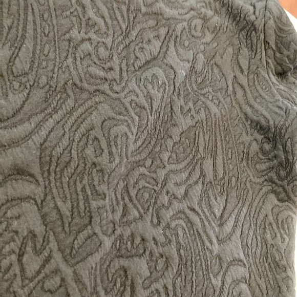 NWT Banana republic, Scoop Jacquard Long Sleeve Top black textured size medium - Picture 6 of 10